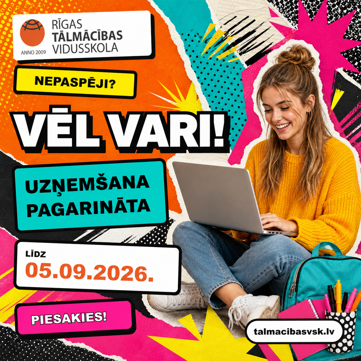 40% atlaide mācību maksai Rīgas Tālmācības vidusskolā